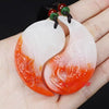 Chicken Blood Stone Pendant Necklace — Bold Color, Deep Tradition Buddha Tibet