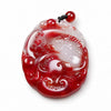 Chicken Blood Stone Pendant Necklace — Bold Color, Deep Tradition Buddha Tibet