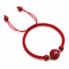 Chinese Zodiac Red String Bracelet — Cinnabar Charm Bracelet for Your Birth Sign Buddha Tibet