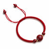 Chinese Zodiac Red String Bracelet — Cinnabar Charm Bracelet for Your Birth Sign Buddha Tibet