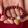 Cinnabar Bracelet - Fengshui Imperial Cinnabar - Buddha Tibet xd00019