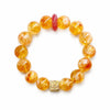 Citrine Bead Bracelet Collection — Original Designs With Tiger Eye, Pixiu & Strawberry Quartz Buddha Tibet