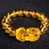Citrine Bracelet - Feng Shui Wealth Pixiu - Buddha Tibet xd00034