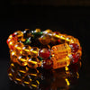 Citrine bracelet - God of Wealth & 5 Jambhala - Buddha Tibet xd00015