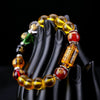 Citrine bracelet - God of Wealth & 5 Jambhala - Buddha Tibet xd00015