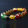 Citrine bracelet - God of Wealth & 5 Jambhala - Buddha Tibet xd00015