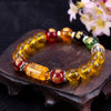 Citrine bracelet - God of Wealth & 5 Jambhala - Buddha Tibet xd00015