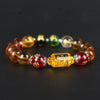 Citrine bracelet - God of Wealth & 5 Jambhala - Buddha Tibet xd00015