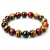 Colorful Tiger Eye Bracelet — Polished Beads in Multiple Sizes for Balance & Focus - 10 mmBuddha Tibet