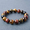 Colorful Tiger Eye Bracelet — Polished Beads in Multiple Sizes for Balance & Focus - Buddha Tibet xd0006604