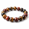 Colorful Tiger Eye Bracelet — Polished Beads in Multiple Sizes for Balance & Focus - 12 mmBuddha Tibet