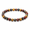 Colorful Tiger Eye Bracelet — Polished Beads in Multiple Sizes for Balance & Focus - 6 mmBuddha Tibet