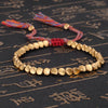 Copper Bead Bracelet - Tibetan Knot for Healing - Buddha Tibet xd00011