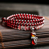Garnet Layered Bracelet — Numbered Accent Styles