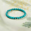 Turquoise Round Bead Bracelet - Clean Color, Easy Stack