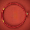 Vajra Knot Red String Bracelet — Handwoven with Silver Clasp, Multiple Sizes - Silver - Plated Alloy Clasp15CMBuddha Tibet