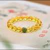 Putuo Mountain Citrine Luck Bracelet — Natural Crystal With Jade & Cinnabar Bead Options