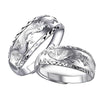 Dragon and Phoenix Ring — Couple's Symbol of Harmony and Balance - Buddha Tibet xd000862