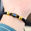 Dragon Knot Lucky Bead Bracelet — Handwoven Feng Shui Bracelet for Wealth & Good Fortune - Buddha Tibet xd00071