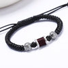 Dragon Knot Lucky Bead Bracelet — Handwoven Feng Shui Bracelet for Wealth & Good Fortune - Buddha Tibet xd00071