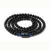 Dragon & Phoenix Black Obsidian Wrap Bracelet Set 鈥?Eternal Love Built Buddha Tibet