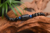 Dragon & Phoenix Black Obsidian Wrap Bracelet Set — Eternal Love Built on Honesty - Buddha Tibet xd00123