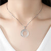 Dragon & Phoenix Couple Necklace - Black Obsidian & Cat's Eye Pendant for Love & Protection - Buddha Tibet xd00045