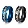 Dragon Ring - Inlay Dragon Band for Luck & Strength - Buddha Tibet xd00055