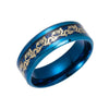 Dragon Ring - Inlay Dragon Band for Luck & Strength - Buddha Tibet xd00055