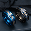 Dragon Ring - Inlay Dragon Band for Luck & Strength - Buddha Tibet xd00055