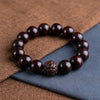 Red Sandalwood Meditation Bracelet with Pixiu Bead — Peace and Focus