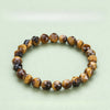 Natural Tiger Eye Bead Bracelet — 5 Grades From 1A to 5A, Plus Diamond-Cut Faceted