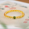 Putuo Mountain Citrine Luck Bracelet — Natural Crystal With Jade & Cinnabar Bead Options