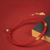 Vajra Knot Red String Bracelet — Handwoven with Silver Clasp, Multiple Sizes - Silver - Plated Alloy Clasp15CMBuddha Tibet