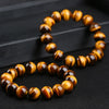 Yellow Tiger Eye Single-Strand Bracelet — AB to 2A Quality Grades, 6 Bead Sizes