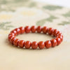 South Red Agate Bracelet — Full-Color Persimmon Red, the Real Thing