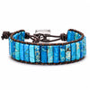 Emperor Stone Woven Bracelet — Hand-Braided Color, Made to Fit - Light BlueBuddha Tibet