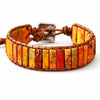 Emperor Stone Woven Bracelet — Hand-Braided Color, Made to Fit - OrangeBuddha Tibet
