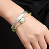 Evil Eye Bracelet - Natural Peridot - Buddha Tibet xd00051