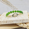 Evil Eye Bracelet - Natural Peridot - Buddha Tibet xd00051