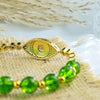 Evil Eye Bracelet - Natural Peridot - Buddha Tibet xd00051