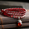 Garnet Layered Bracelet — Numbered Accent Styles