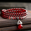 Garnet Layered Bracelet — Numbered Accent Styles