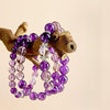 Uruguayan Amethyst Bracelet — Deep Violet Natural Stone Bead Buddha Tibet