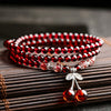 Garnet Layered Bracelet — Numbered Accent Styles