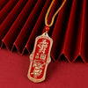 Brass Cinnabar Zhong Kui Charm Keychain — Taoist Protective Amulet For Keys, Bag & Home