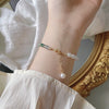 Freshwater Pearl & Aquamarine Bracelet — Light, Feminine, Summer-Ready - Pearl & AquamarineBuddha Tibet