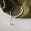 Freshwater Pearl & Aquamarine Bracelet — Light, Feminine, Summer-Ready - Pearl & AquamarineBuddha Tibet