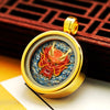 Ghau Box Pendant with Hand-Painted Tsakli Deity — Miniature Tibetan Locket Necklace Buddha Tibet