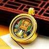 Ghau Box Pendant with Hand-Painted Tsakli Deity — Miniature Tibetan Locket Necklace Buddha Tibet